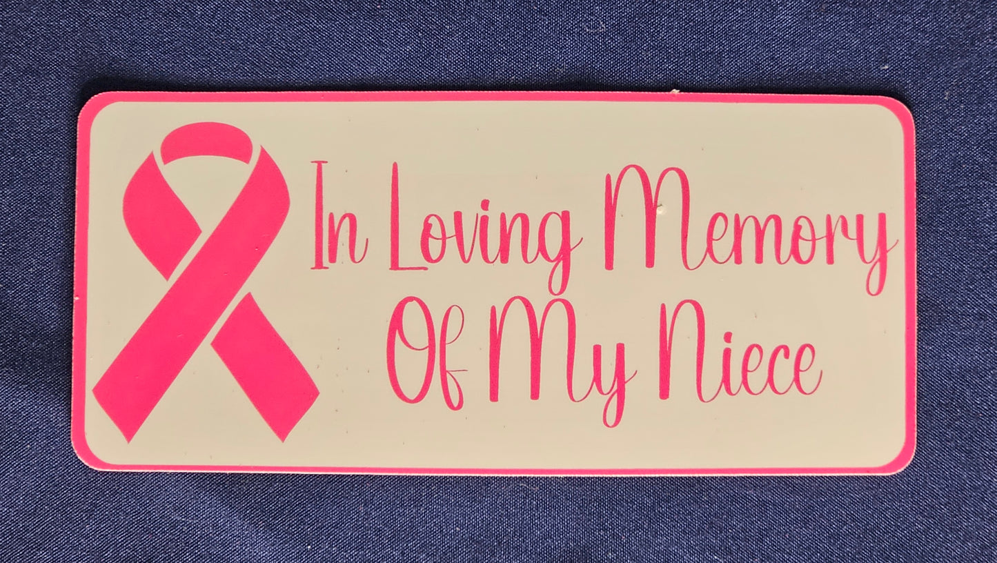 In Loving Memory Of My Niece