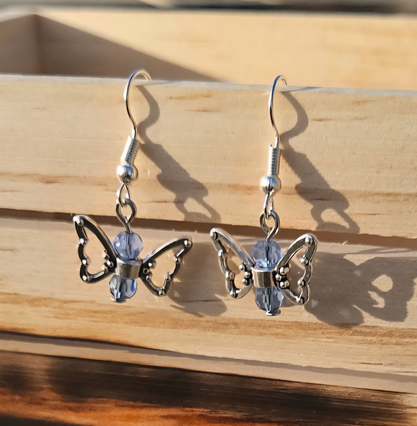 Blue Butterfly Earrings