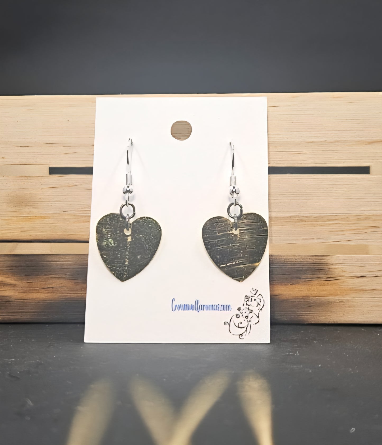 Single Gold Heart Earrings