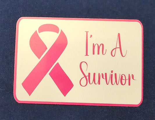 I'm A Survivor Ribbon sticker