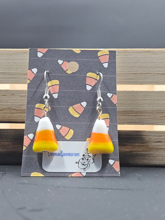 Candy Corn Earrings